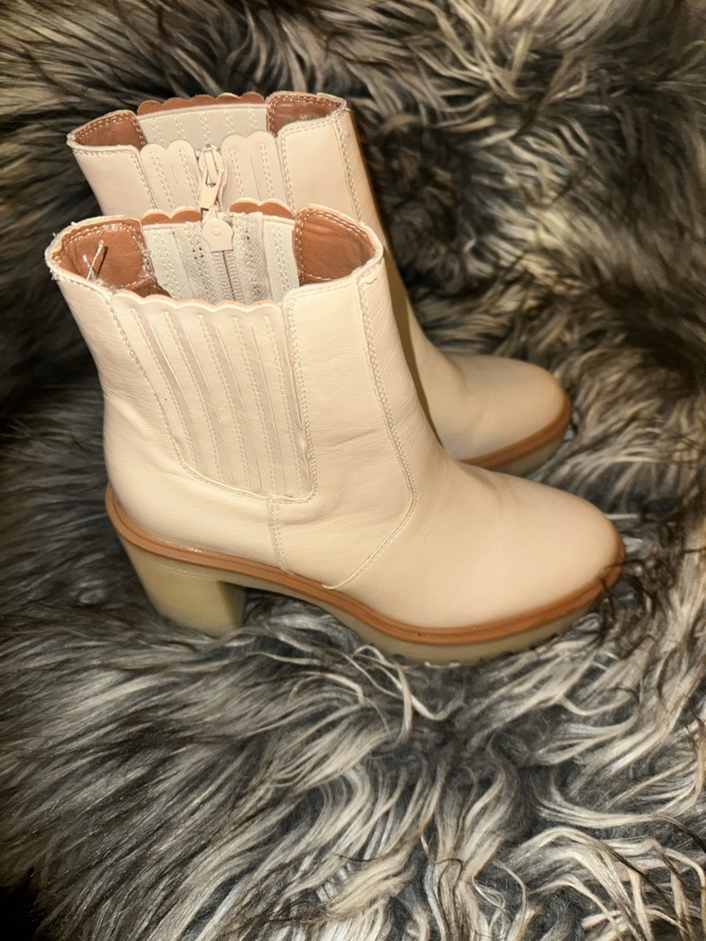 Oasis Society California Anastasia Lug Chelsea Boot- Beige - Picture 8 of 15